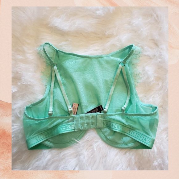 Victoria's Secret Mint High-Neck Bralette 32DD - Picture 4 of 5